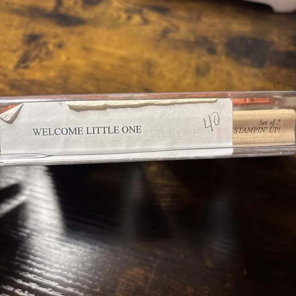 Stampin Welcome Little One Stamp Set 2004 Lot of 7